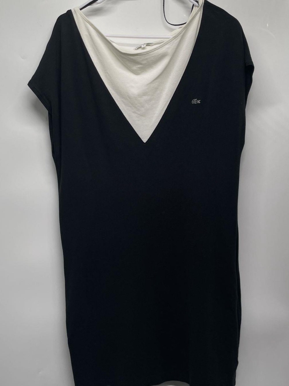 Lacoste Black & White Polo dress -large